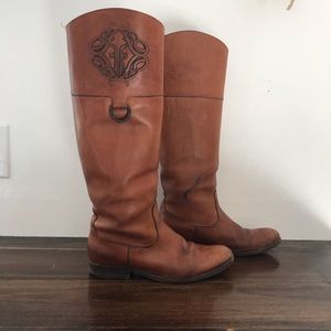 Frye leather riding boots